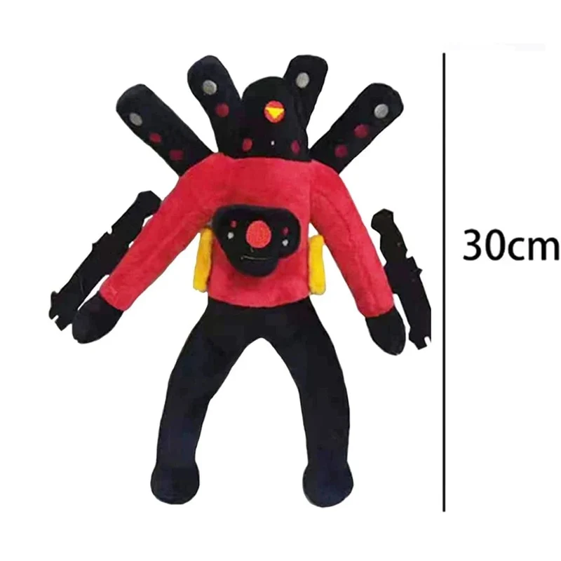 Skibidi Toilet Titans Drill Man Upgrade TV-Mann Frau Kameramann Drillman Speakerman Uhr Speaker Man Plüsch Stoffpuppe Stofftier