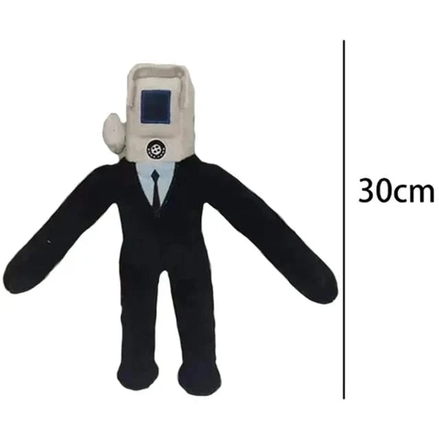 Skibidi Toilet Titans Drill Man Upgrade TV-Mann Frau Kameramann Drillman Speakerman Uhr Speaker Man Plüsch Stoffpuppe Stofftier
