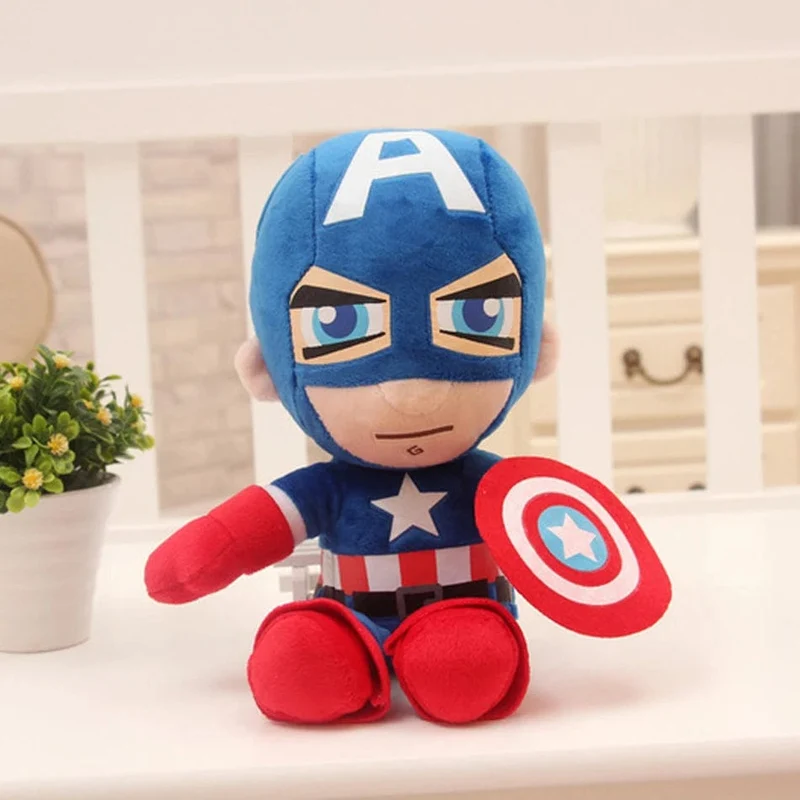 27 cm Superhelden-Plüschtiere Avengers Superman Captain America Iron Man Batman Superman Weiche Angefüllte Puppen Geschenke Für Kinder