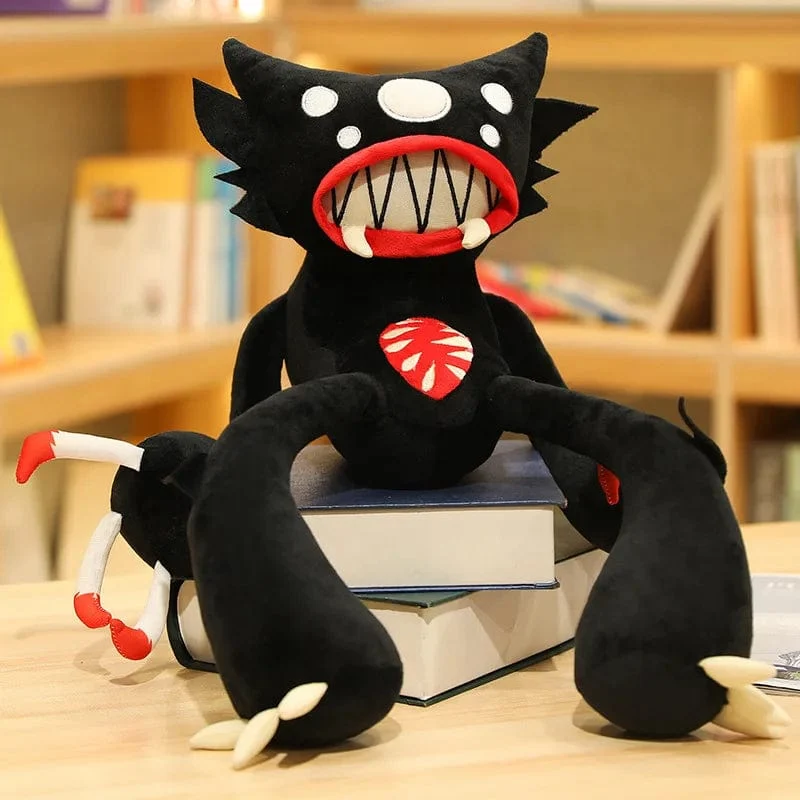 30–50 cm weiches Spinnenmonster, kreatives Plüschtier mit schwarzer Mohnblume, Stofftierpuppe für Haustier, Freund, Kind, Sohn, Geburtstag, lustiges Geschenk