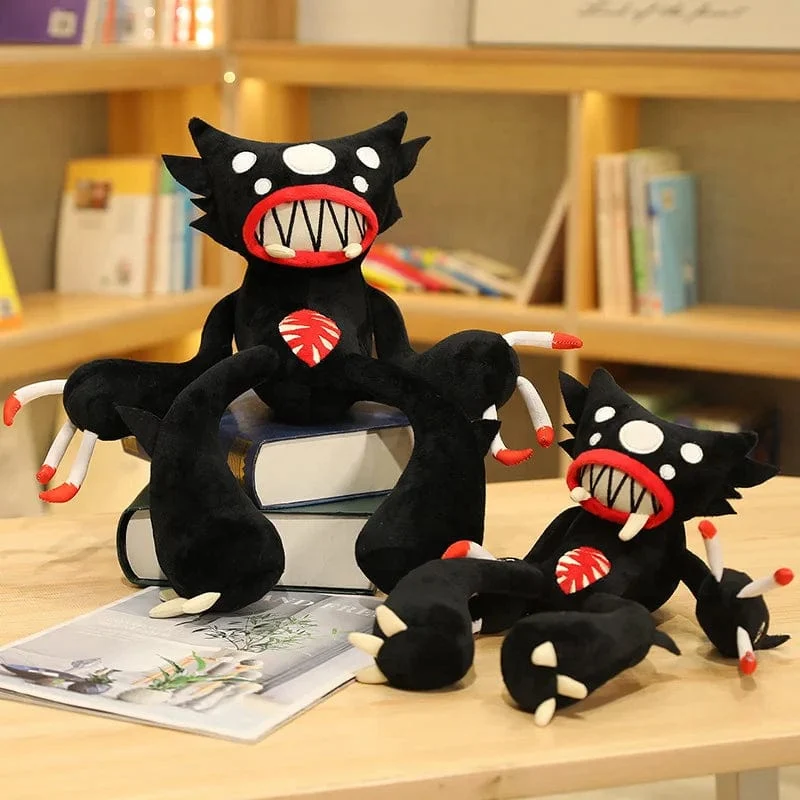 30–50 cm weiches Spinnenmonster, kreatives Plüschtier mit schwarzer Mohnblume, Stofftierpuppe für Haustier, Freund, Kind, Sohn, Geburtstag, lustiges Geschenk