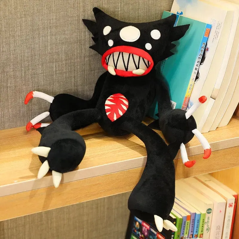 30–50 cm weiches Spinnenmonster, kreatives Plüschtier mit schwarzer Mohnblume, Stofftierpuppe für Haustier, Freund, Kind, Sohn, Geburtstag, lustiges Geschenk