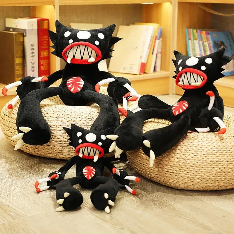 30–50 cm weiches Spinnenmonster, kreatives Plüschtier mit schwarzer Mohnblume, Stofftierpuppe für Haustier, Freund, Kind, Sohn, Geburtstag, lustiges Geschenk