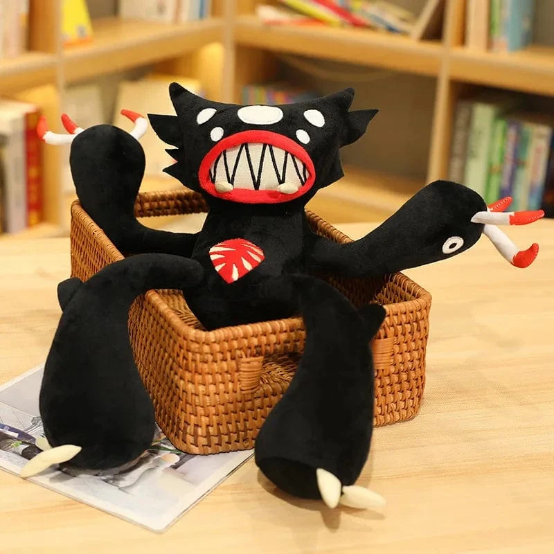 30–50 cm weiches Spinnenmonster, kreatives Plüschtier mit schwarzer Mohnblume, Stofftierpuppe für Haustier, Freund, Kind, Sohn, Geburtstag, lustiges Geschenk