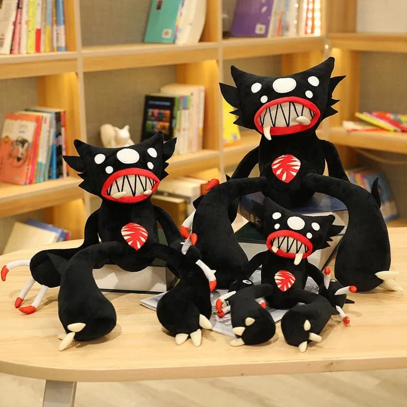 30–50 cm weiches Spinnenmonster, kreatives Plüschtier mit schwarzer Mohnblume, Stofftierpuppe für Haustier, Freund, Kind, Sohn, Geburtstag, lustiges Geschenk