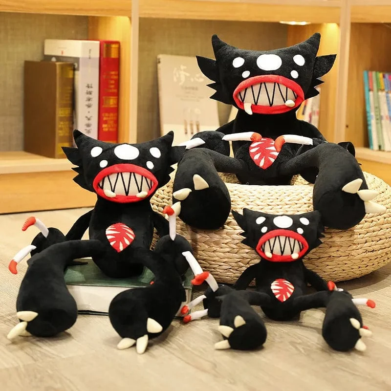 30–50 cm weiches Spinnenmonster, kreatives Plüschtier mit schwarzer Mohnblume, Stofftierpuppe für Haustier, Freund, Kind, Sohn, Geburtstag, lustiges Geschenk