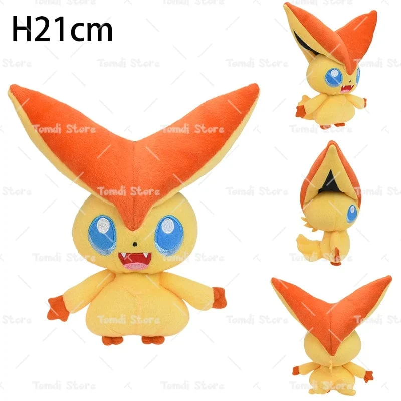 Pokemon Plüsch Tepig Victini Snivy Emolga Scorbunny Yamper Raboot Alolan Marowak Schlafendes Vaporeon Smoliv Lechonk Stofftiere