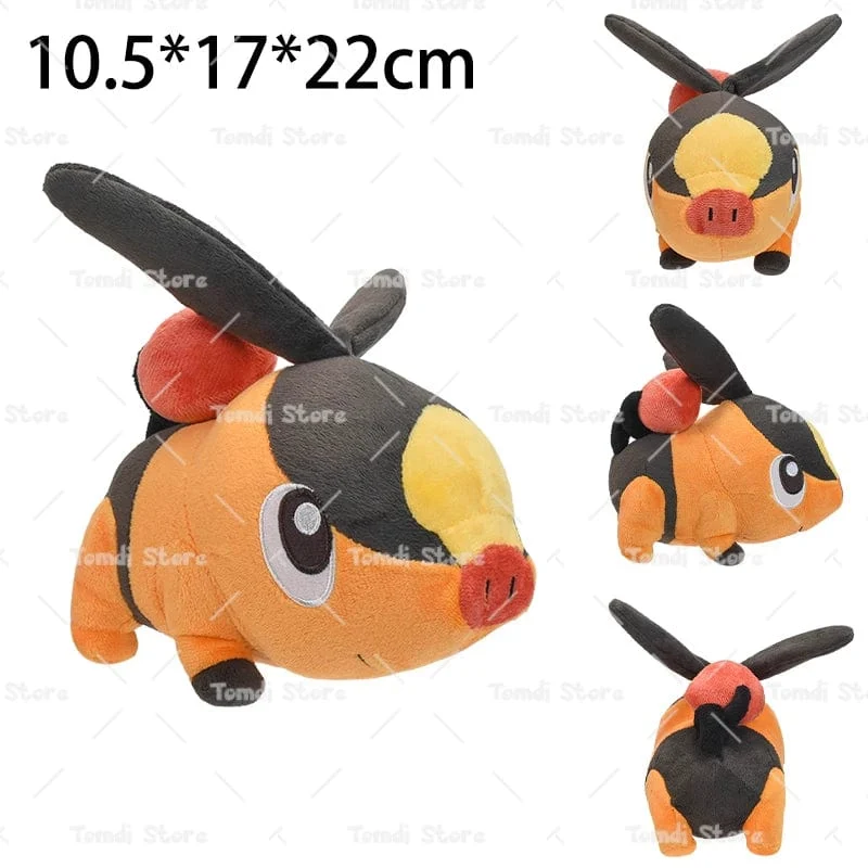 Pokemon Plüsch Tepig Victini Snivy Emolga Scorbunny Yamper Raboot Alolan Marowak Schlafendes Vaporeon Smoliv Lechonk Stofftiere