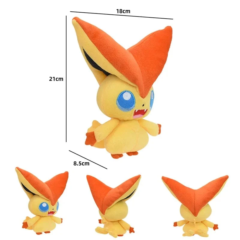 Pokemon Plüsch Tepig Victini Snivy Emolga Scorbunny Yamper Raboot Alolan Marowak Schlafendes Vaporeon Smoliv Lechonk Stofftiere