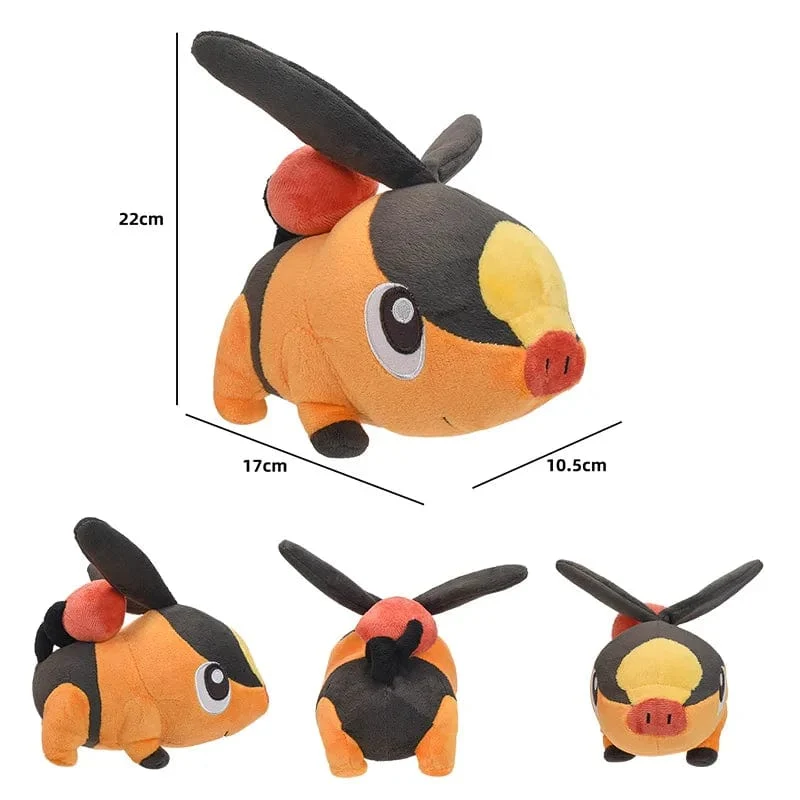 Pokemon Plüsch Tepig Victini Snivy Emolga Scorbunny Yamper Raboot Alolan Marowak Schlafendes Vaporeon Smoliv Lechonk Stofftiere