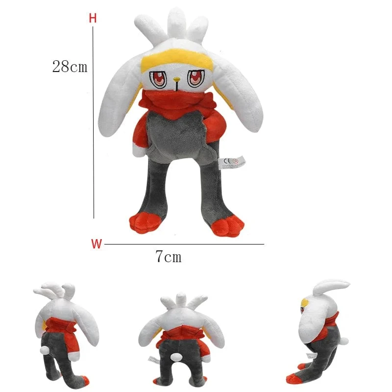 Pokemon Plüsch Tepig Victini Snivy Emolga Scorbunny Yamper Raboot Alolan Marowak Schlafendes Vaporeon Smoliv Lechonk Stofftiere