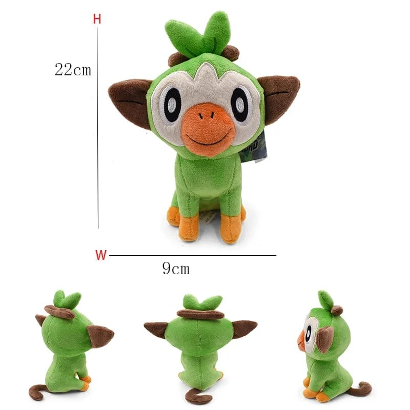 Pokemon Plüsch Tepig Victini Snivy Emolga Scorbunny Yamper Raboot Alolan Marowak Schlafendes Vaporeon Smoliv Lechonk Stofftiere