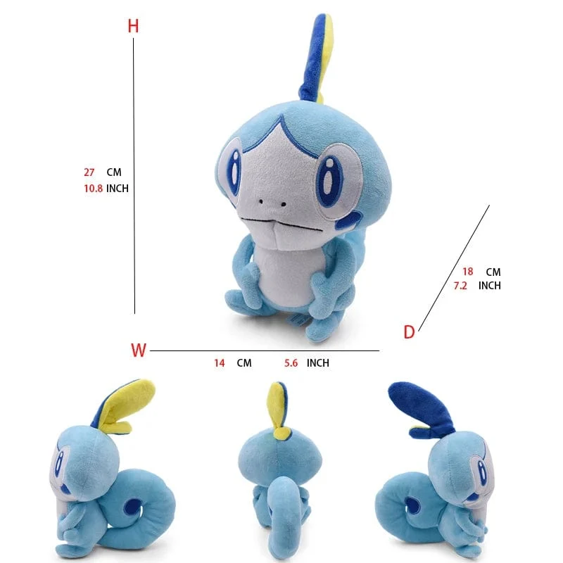 Pokemon Plüsch Tepig Victini Snivy Emolga Scorbunny Yamper Raboot Alolan Marowak Schlafendes Vaporeon Smoliv Lechonk Stofftiere