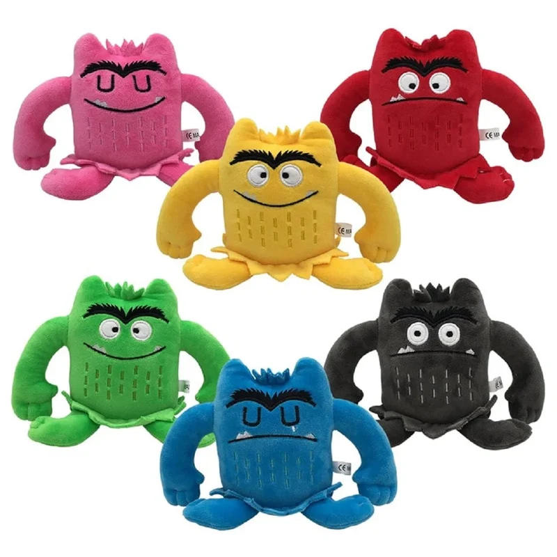 6 teile/satz 6 Farben Kawaii Die Farbe Monster Plüsch Puppe Kinder Monster Farbe Emotion Plushie Stofftier Für Kinder Geburtstag geschenke