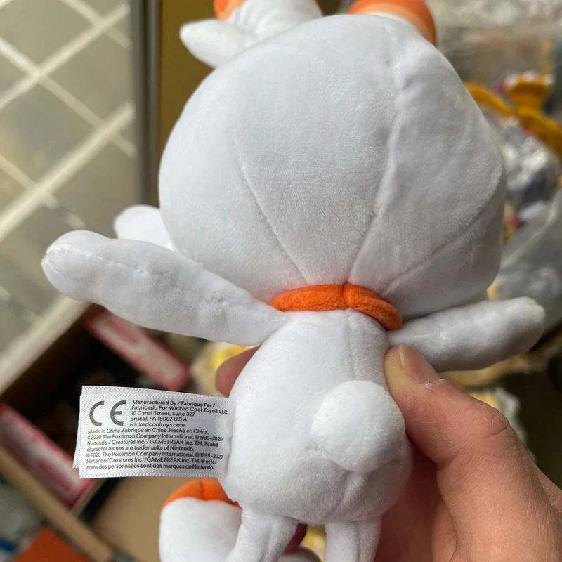 HQ Scorbunny Plüschtier Schwert und Schild Pokemon Peluche Gefüllte Puppe Cartoon Hase Kaninchen Weihnachtsgeschenk