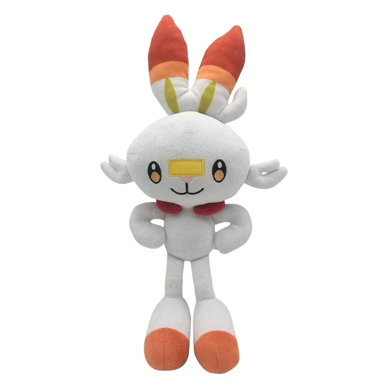 HQ Scorbunny Plüschtier Schwert und Schild Pokemon Peluche Gefüllte Puppe Cartoon Hase Kaninchen Weihnachtsgeschenk