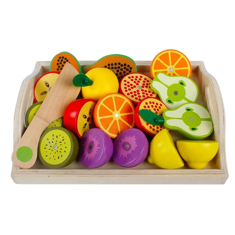 Simulation Küche Pretend Spielzeug Holz Klassische Spiel Montessori Pädagogisches Spielzeug Für Kinder Kinder Geschenk Schneiden Obst Gemüse Set