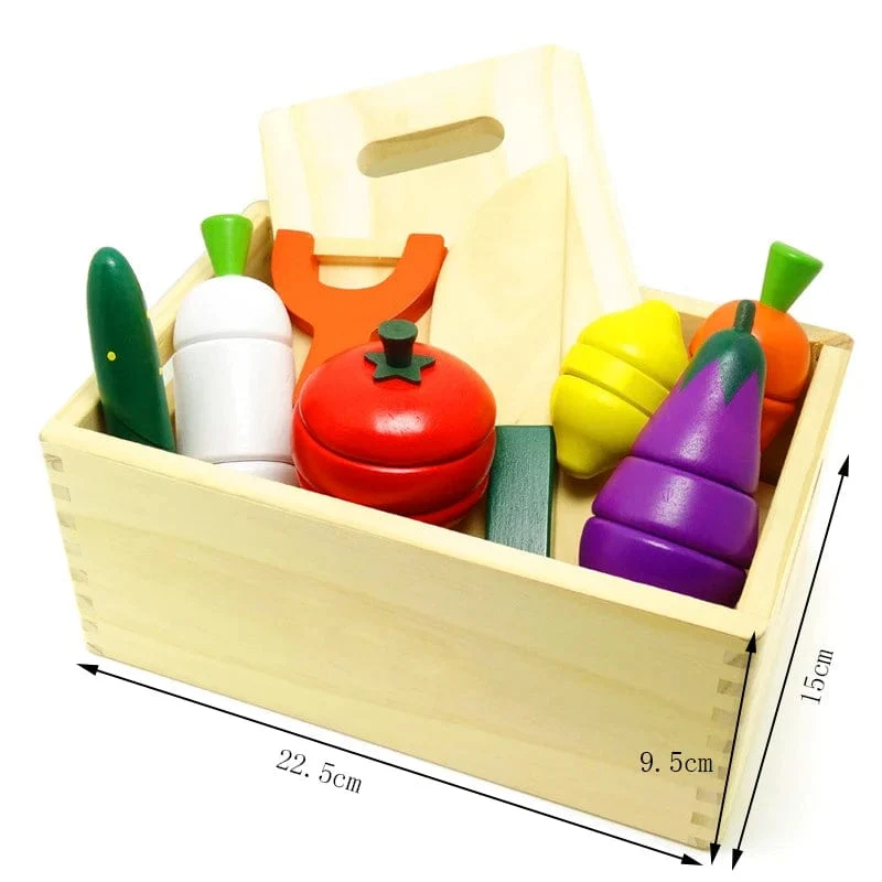 Simulation Küche Pretend Spielzeug Holz Klassische Spiel Montessori Pädagogisches Spielzeug Für Kinder Kinder Geschenk Schneiden Obst Gemüse Set