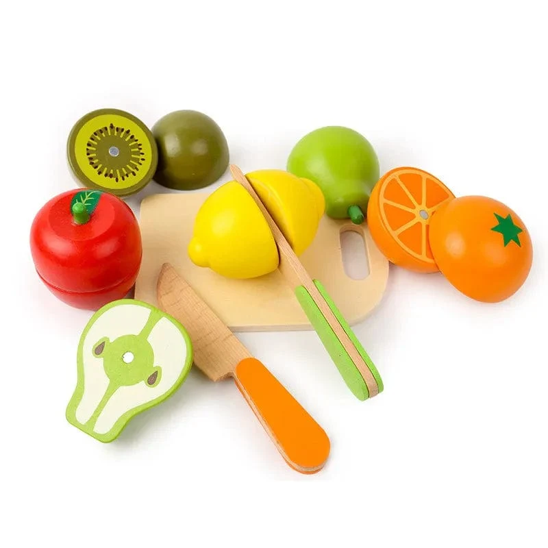 Simulation Küche Pretend Spielzeug Holz Klassische Spiel Montessori Pädagogisches Spielzeug Für Kinder Kinder Geschenk Schneiden Obst Gemüse Set