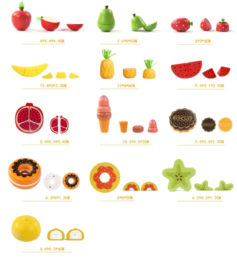 Simulation Küche Pretend Spielzeug Holz Klassische Spiel Montessori Pädagogisches Spielzeug Für Kinder Kinder Geschenk Schneiden Obst Gemüse Set