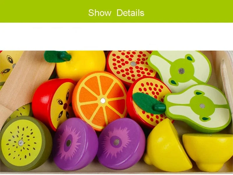 Simulation Küche Pretend Spielzeug Holz Klassische Spiel Montessori Pädagogisches Spielzeug Für Kinder Kinder Geschenk Schneiden Obst Gemüse Set