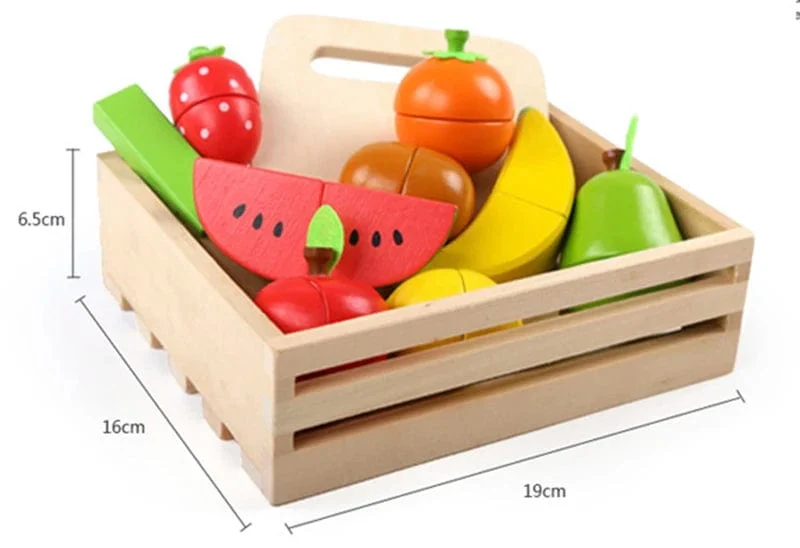 Simulation Küche Pretend Spielzeug Holz Klassische Spiel Montessori Pädagogisches Spielzeug Für Kinder Kinder Geschenk Schneiden Obst Gemüse Set