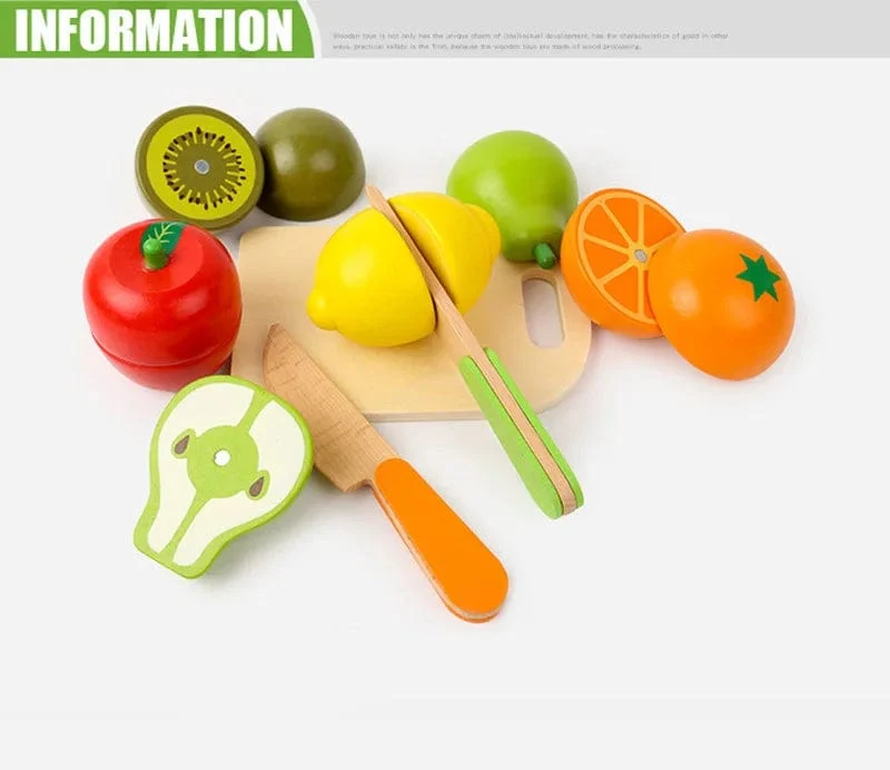 Simulation Küche Pretend Spielzeug Holz Klassische Spiel Montessori Pädagogisches Spielzeug Für Kinder Kinder Geschenk Schneiden Obst Gemüse Set