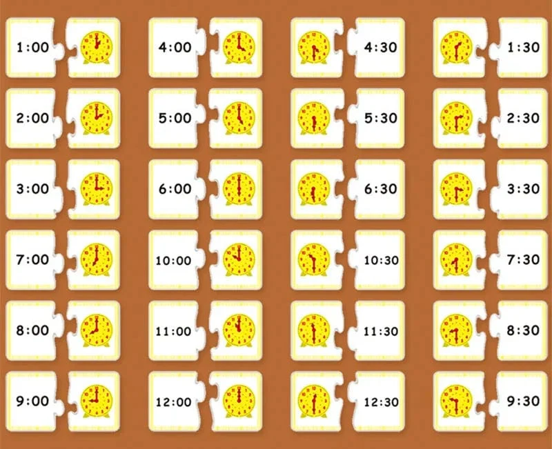 Kinder Montessori Uhr Pädagogisches Spielzeug Stunde Minute Sekunde Erkenntnis Matching Puzzle Spielzeug Kinder Frühen Vorschulischen Lehrmittel