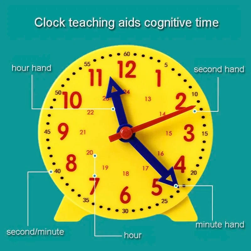 Kinder Montessori Uhr Pädagogisches Spielzeug Stunde Minute Sekunde Erkenntnis Matching Puzzle Spielzeug Kinder Frühen Vorschulischen Lehrmittel