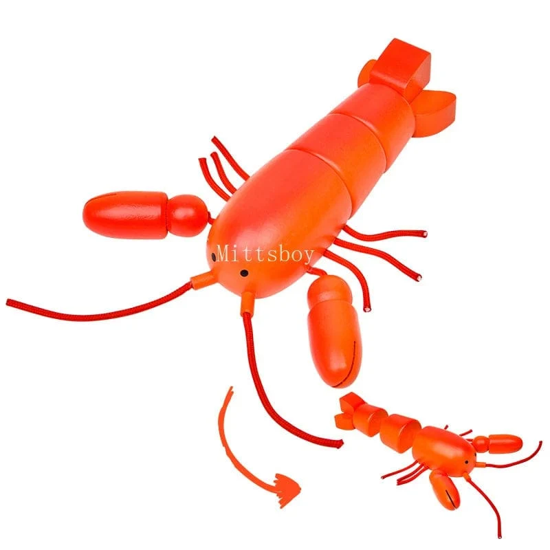 Neu Montessori Simulation Tier Magnetische Spielhaus Fisch Garnelen Krabben Shell Gewürz Sashimi Backen Spielzeug Holz Pädagogisches Spielzeug