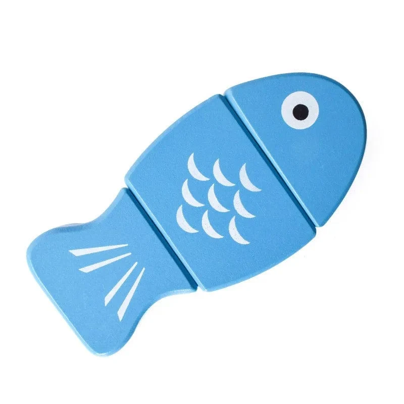 Neu Montessori Simulation Tier Magnetische Spielhaus Fisch Garnelen Krabben Shell Gewürz Sashimi Backen Spielzeug Holz Pädagogisches Spielzeug
