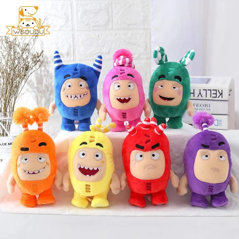 Kawaii Oddbods Fuse Bubbles Newt Pogo Slick Jeff Zee Plüsch Stofftiere Niedliche Cartoon Anime Mini Puppen Weiches Kissen Kind Geschenk