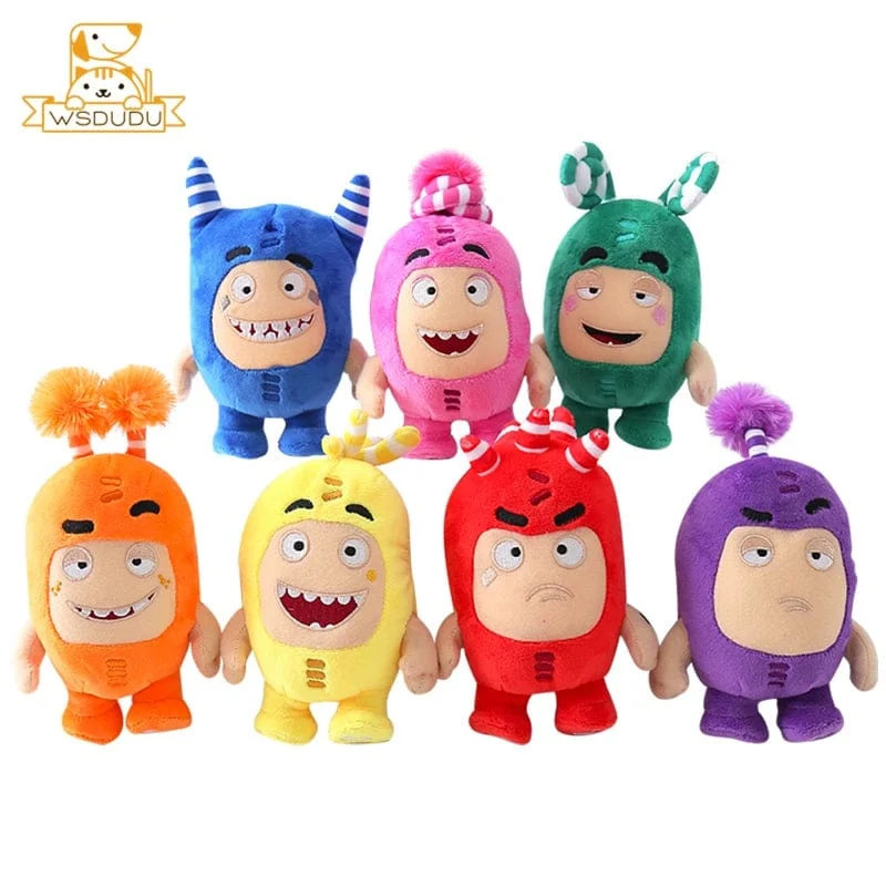 Kawaii Oddbods Fuse Bubbles Newt Pogo Slick Jeff Zee Plüsch Stofftiere Niedliche Cartoon Anime Mini Puppen Weiches Kissen Kind Geschenk