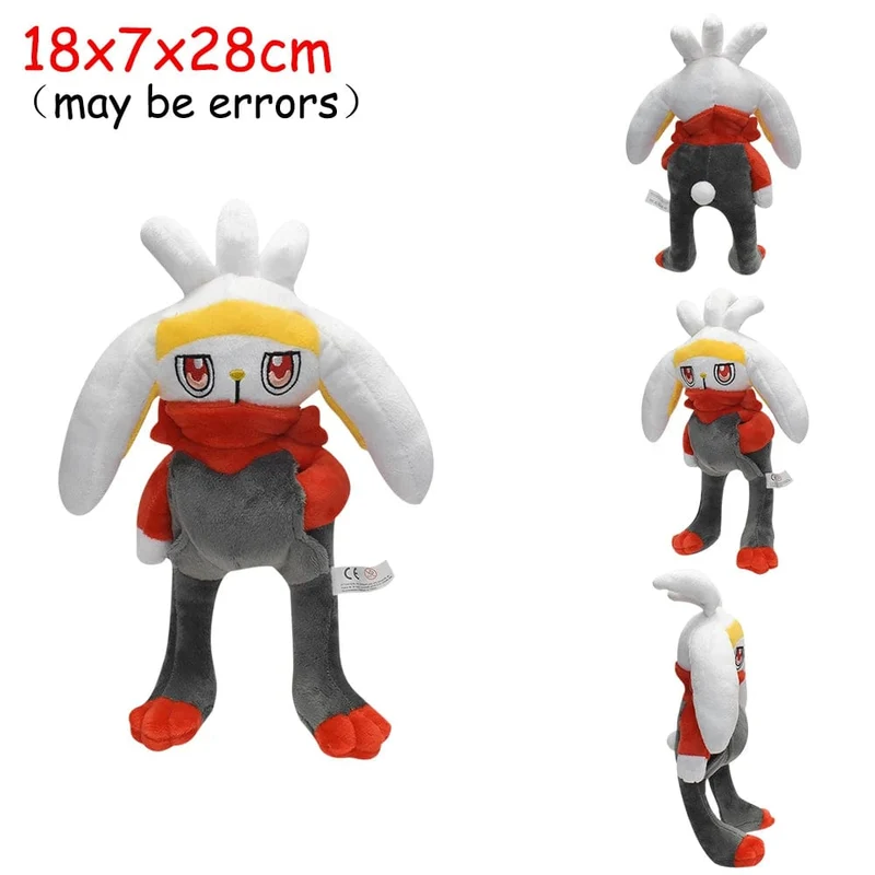 Scorbunny Grookey Sobble Pokemon Plüschpuppe Sprigatito Quaxly Fuecoco Floragato Meowscarada Anime Gefülltes Peluche Spielzeug Geschenke