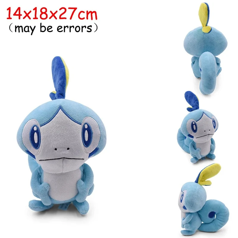 Scorbunny Grookey Sobble Pokemon Plüschpuppe Sprigatito Quaxly Fuecoco Floragato Meowscarada Anime Gefülltes Peluche Spielzeug Geschenke