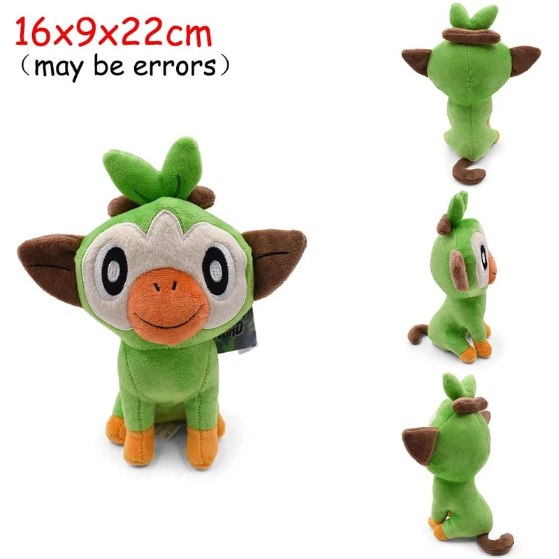 Scorbunny Grookey Sobble Pokemon Plüschpuppe Sprigatito Quaxly Fuecoco Floragato Meowscarada Anime Gefülltes Peluche Spielzeug Geschenke