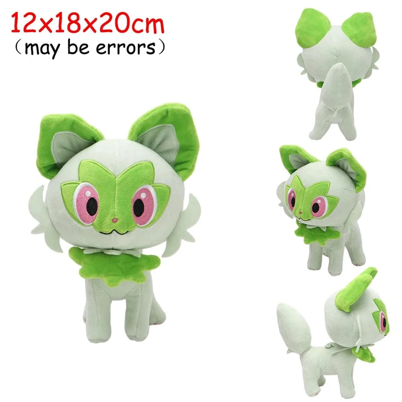 Scorbunny Grookey Sobble Pokemon Plüschpuppe Sprigatito Quaxly Fuecoco Floragato Meowscarada Anime Gefülltes Peluche Spielzeug Geschenke