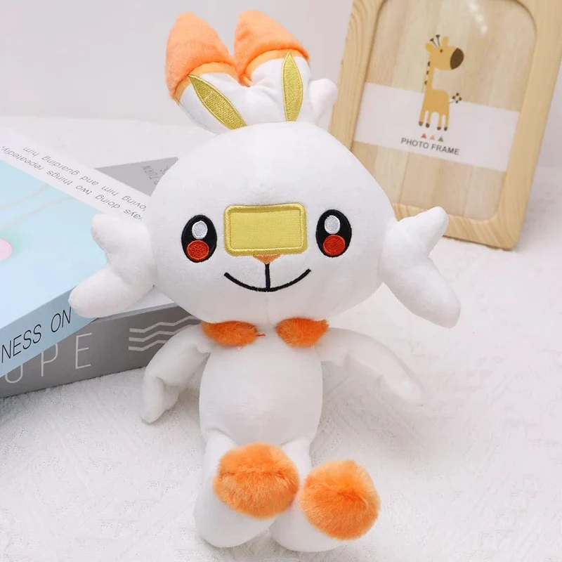 Scorbunny Grookey Sobble Pokemon Plüschpuppe Sprigatito Quaxly Fuecoco Floragato Meowscarada Anime Gefülltes Peluche Spielzeug Geschenke