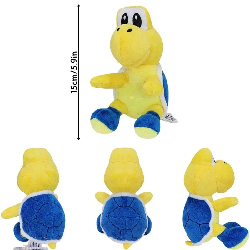 Kawaii Mario Bros Koopa Troopa Bob-omb Buddy Super Star Weiches Plüschtier Lustiges Anime Gefülltes gelbes Super Star Peluche Doll