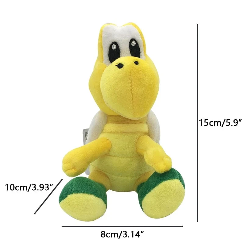 Kawaii Mario Bros Koopa Troopa Bob-omb Buddy Super Star Weiches Plüschtier Lustiges Anime Gefülltes gelbes Super Star Peluche Doll