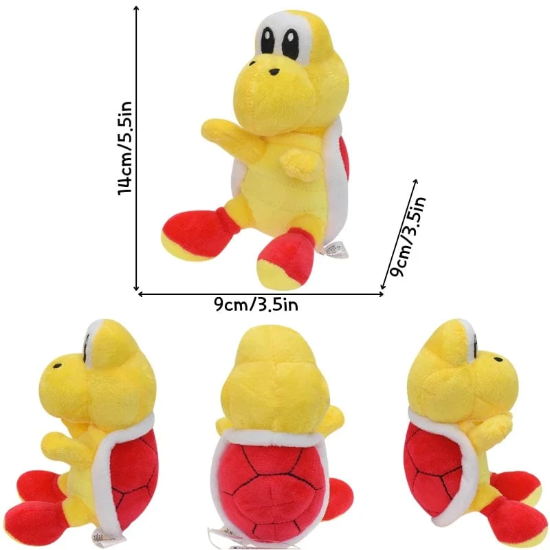 Kawaii Mario Bros Koopa Troopa Bob-omb Buddy Super Star Weiches Plüschtier Lustiges Anime Gefülltes gelbes Super Star Peluche Doll