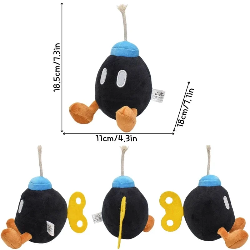 Kawaii Mario Bros Koopa Troopa Bob-omb Buddy Super Star Weiches Plüschtier Lustiges Anime Gefülltes gelbes Super Star Peluche Doll