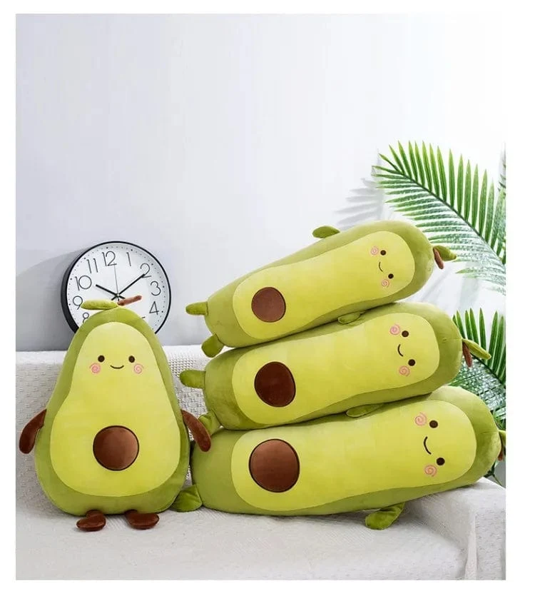 Bequemes Avocado-weiches Kissen-Plüschtier Kawaii Cartoon-Früchte beschwichtigen Mädchen Babypuppenspielzeug