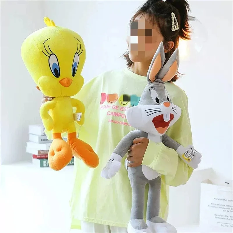 Kostenloser Versand Looney Tunes Bugs Bunny Plüsch Spielzeug Tweety Vogel Lola Bunny Anime Cartoon Film Plushies Gefüllte Puppe Spielzeug Geschenk