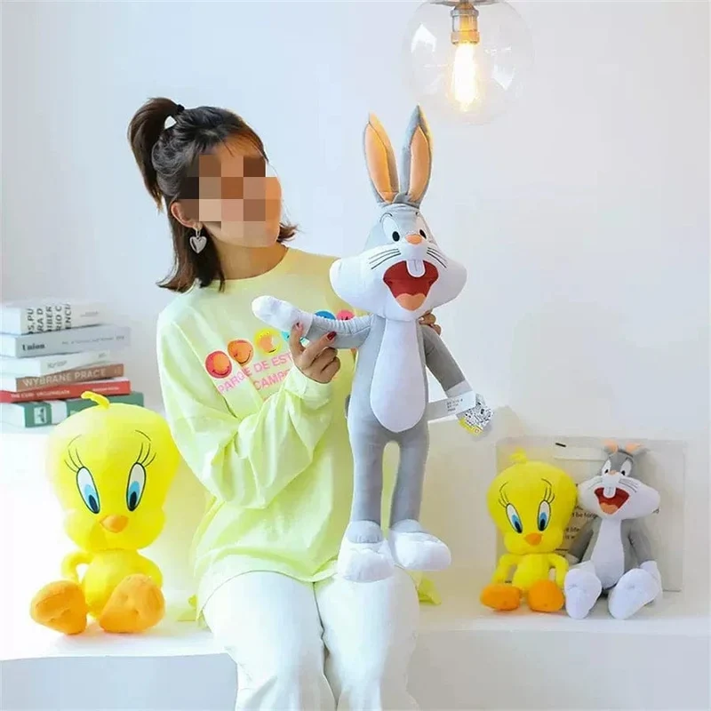 Kostenloser Versand Looney Tunes Bugs Bunny Plüsch Spielzeug Tweety Vogel Lola Bunny Anime Cartoon Film Plushies Gefüllte Puppe Spielzeug Geschenk