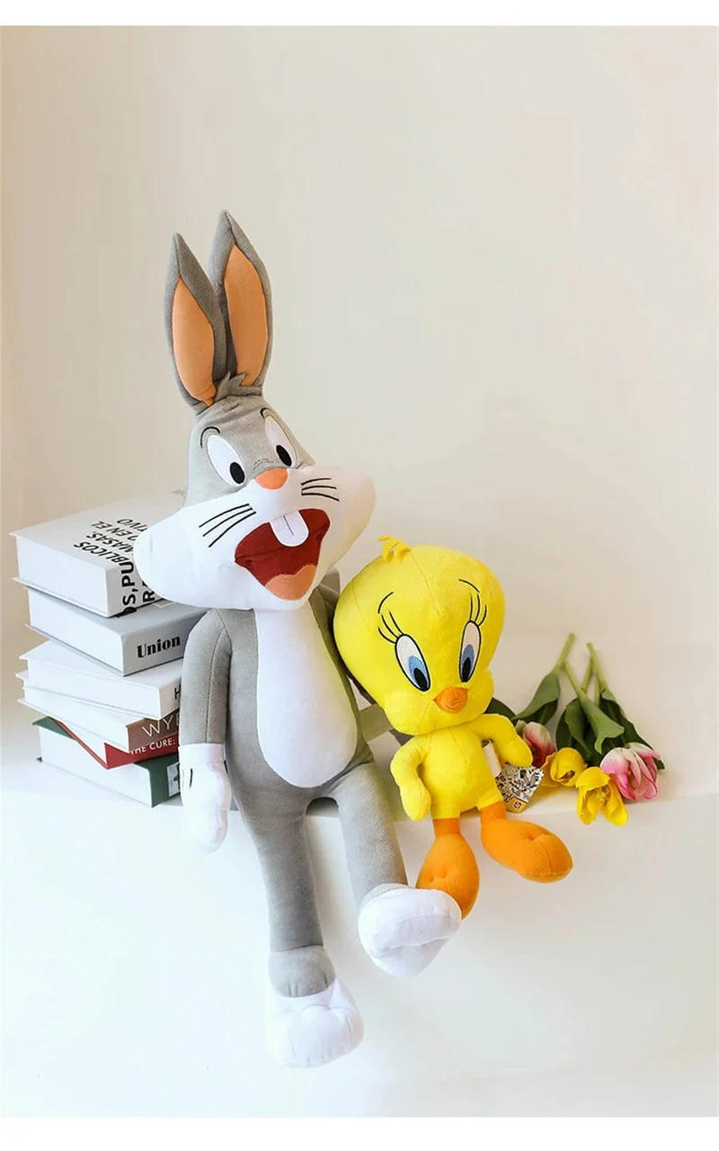 Kostenloser Versand Looney Tunes Bugs Bunny Plüsch Spielzeug Tweety Vogel Lola Bunny Anime Cartoon Film Plushies Gefüllte Puppe Spielzeug Geschenk