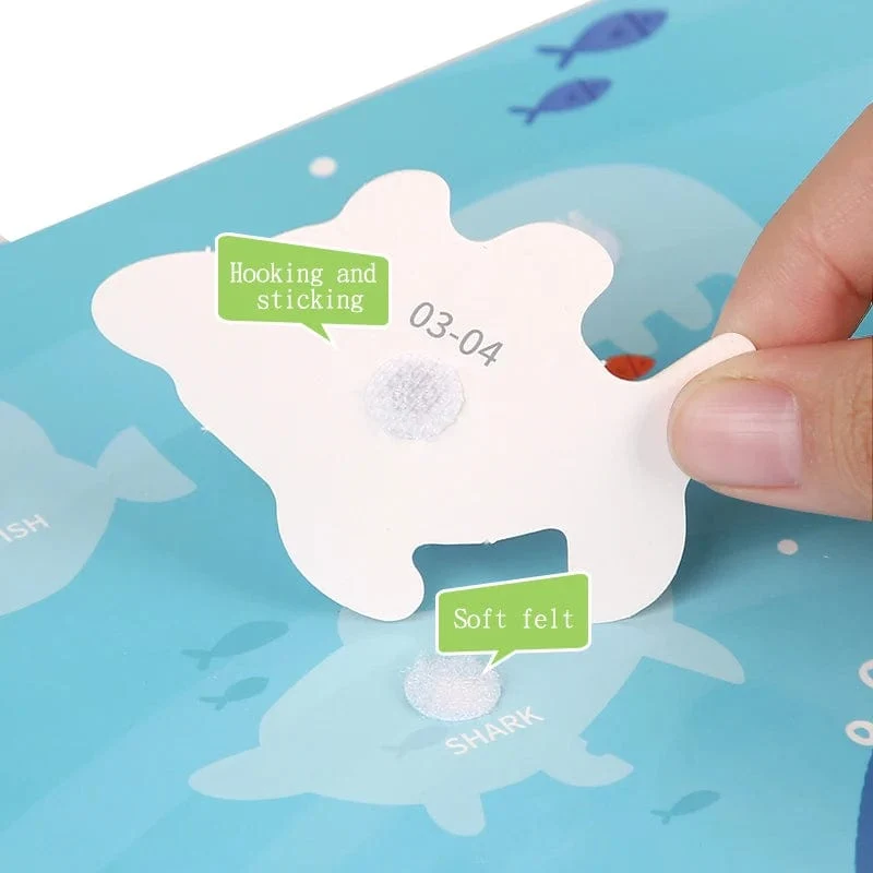 Kinderaufkleber, ruhiges Beschäftigungsbuch, Baby-Montessori-Material, Spielzeugbrett, passende Puzzlespiele, frühes Lernspielzeug für Kleinkinder