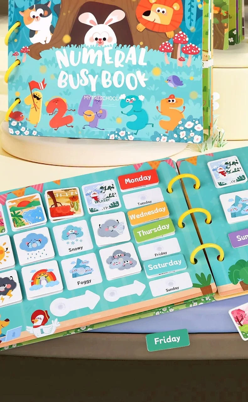 Kinderaufkleber, ruhiges Beschäftigungsbuch, Baby-Montessori-Material, Spielzeugbrett, passende Puzzlespiele, frühes Lernspielzeug für Kleinkinder