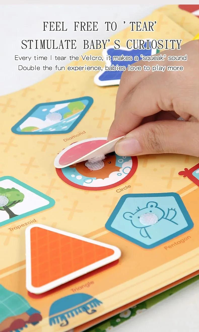 Kinderaufkleber, ruhiges Beschäftigungsbuch, Baby-Montessori-Material, Spielzeugbrett, passende Puzzlespiele, frühes Lernspielzeug für Kleinkinder