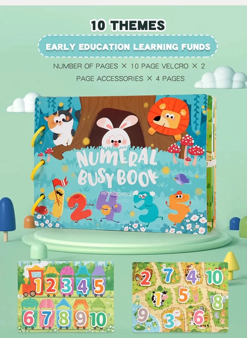 Kinderaufkleber, ruhiges Beschäftigungsbuch, Baby-Montessori-Material, Spielzeugbrett, passende Puzzlespiele, frühes Lernspielzeug für Kleinkinder